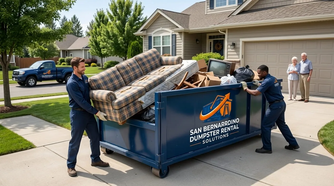 Dumpster rental in Grand Terrace CA Roll-off dumpster rental serving Grand Terrace, CA